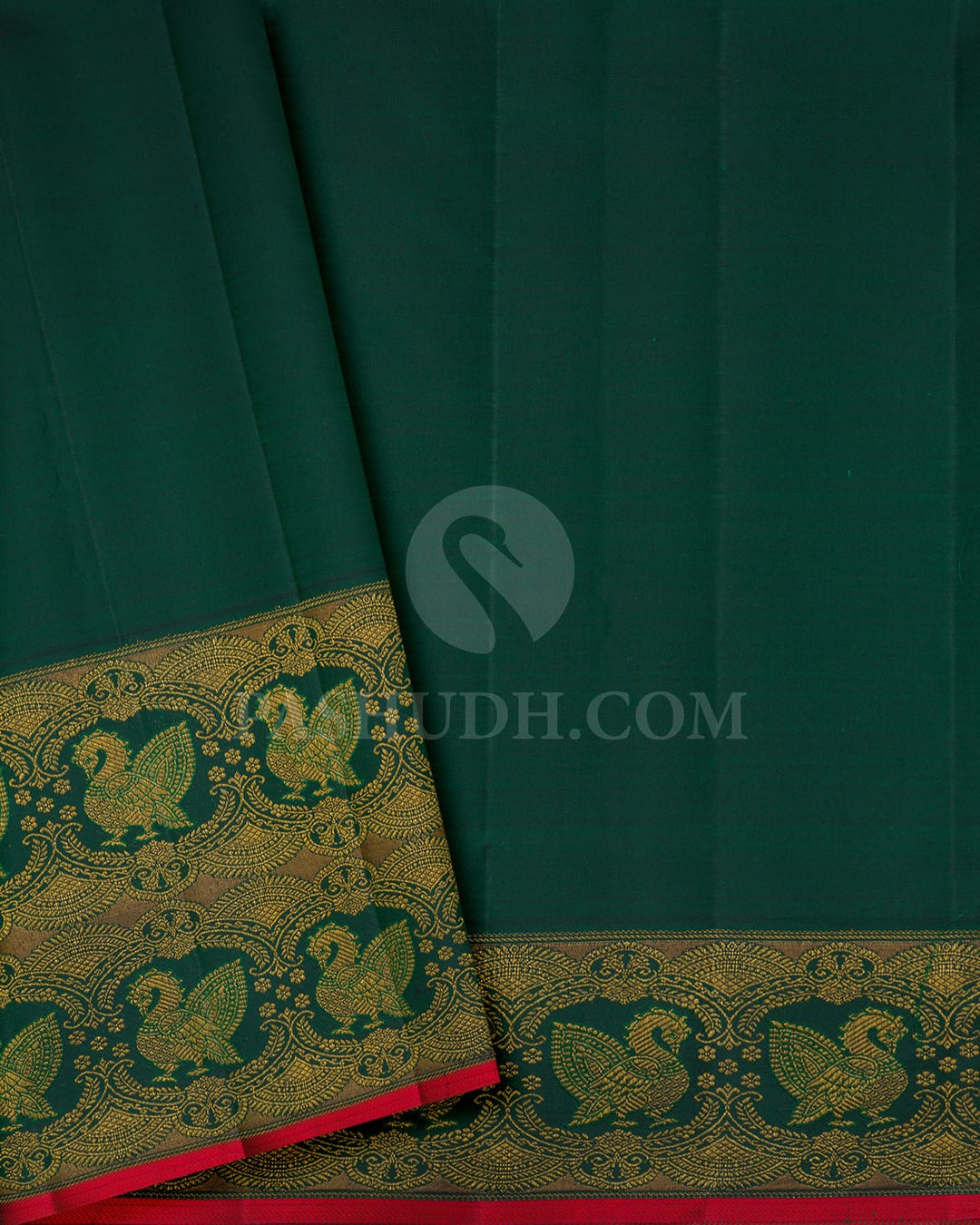 Sky Blue With Bottle Green Kanjivaram Silk Saree-S1655(A)