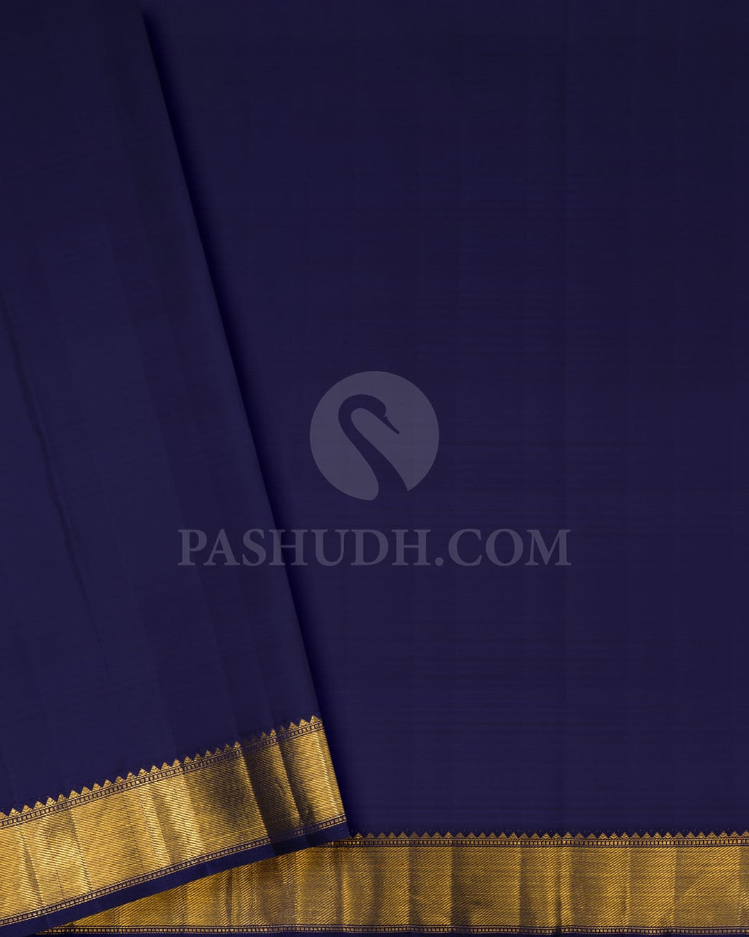 Peach Shot Beige With Navy Blue Kanjivaram Silk Saree-S1624(B)