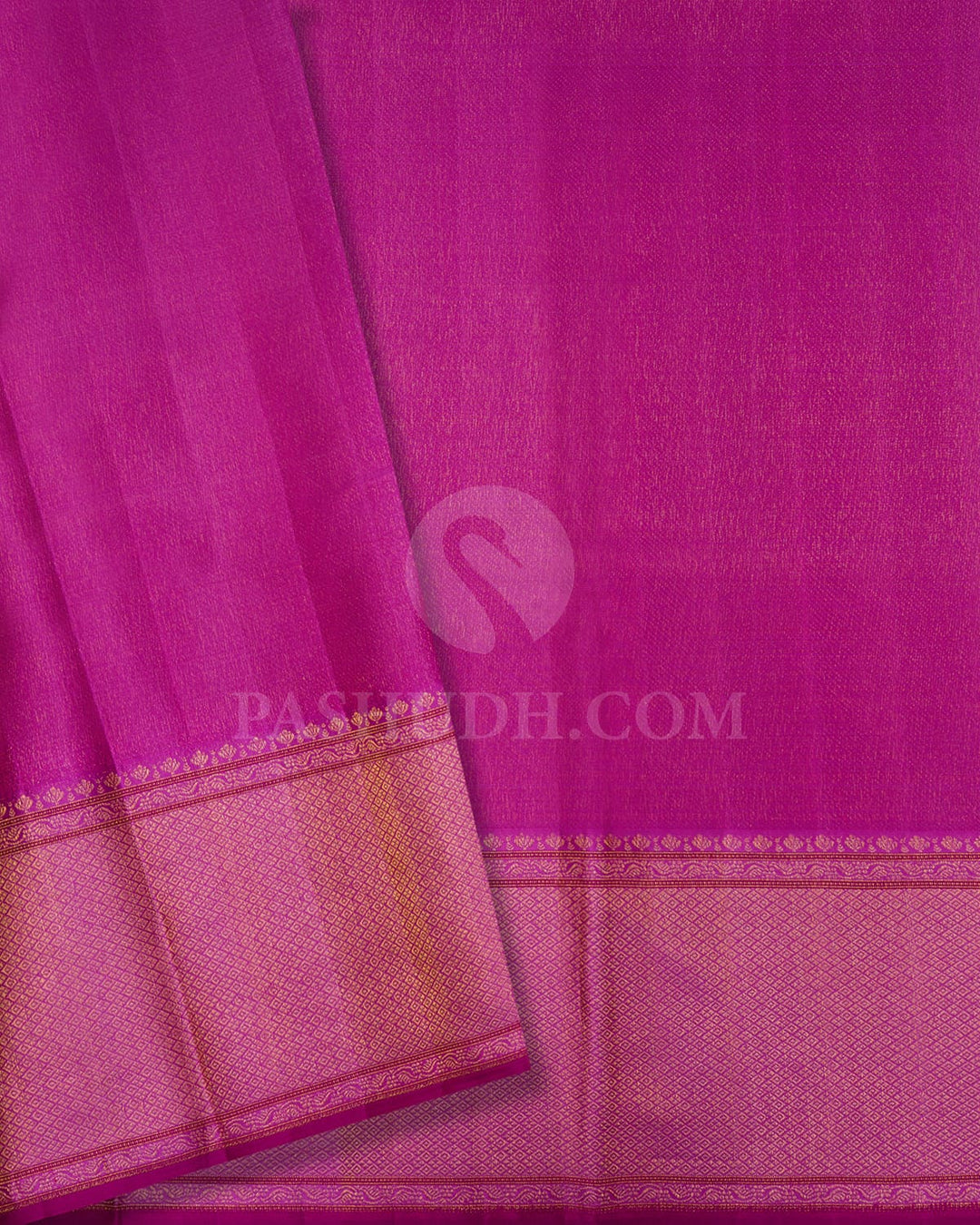 Light Pink With Magenta Kanjivaram Silk Saree-D645(C)