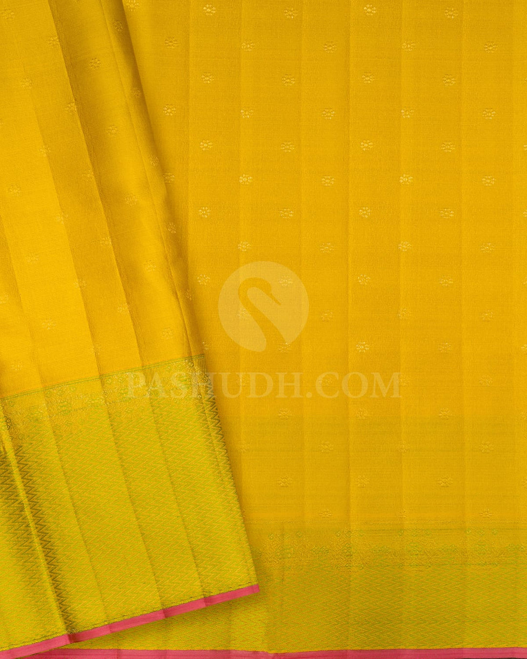 Khaki With Light Green Kanjivaram Silk Saree-D667(A)