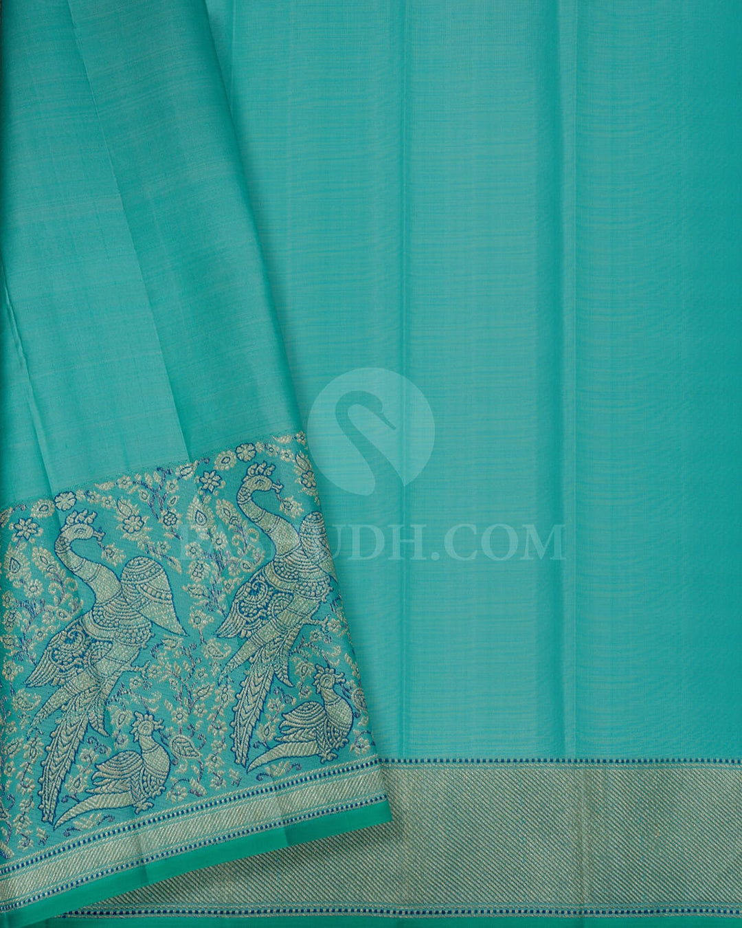 Sky Blue Kanjivaram Silk Saree-S1557(D)