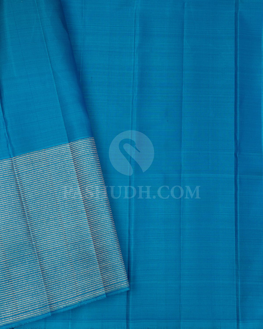 Royal Blue With Turquoise Blue Kanjivaram Silk Saree-S1647(A)