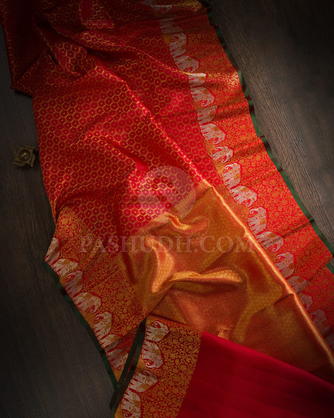 Red Kanjivaram Silk Saree-S1634(B)