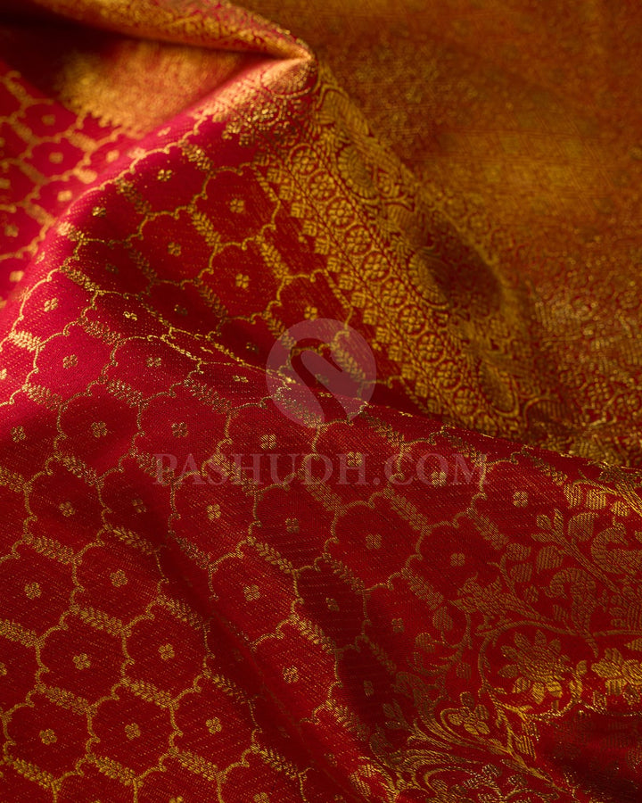 Red Kanjivaram Silk Saree-S1634(B)
