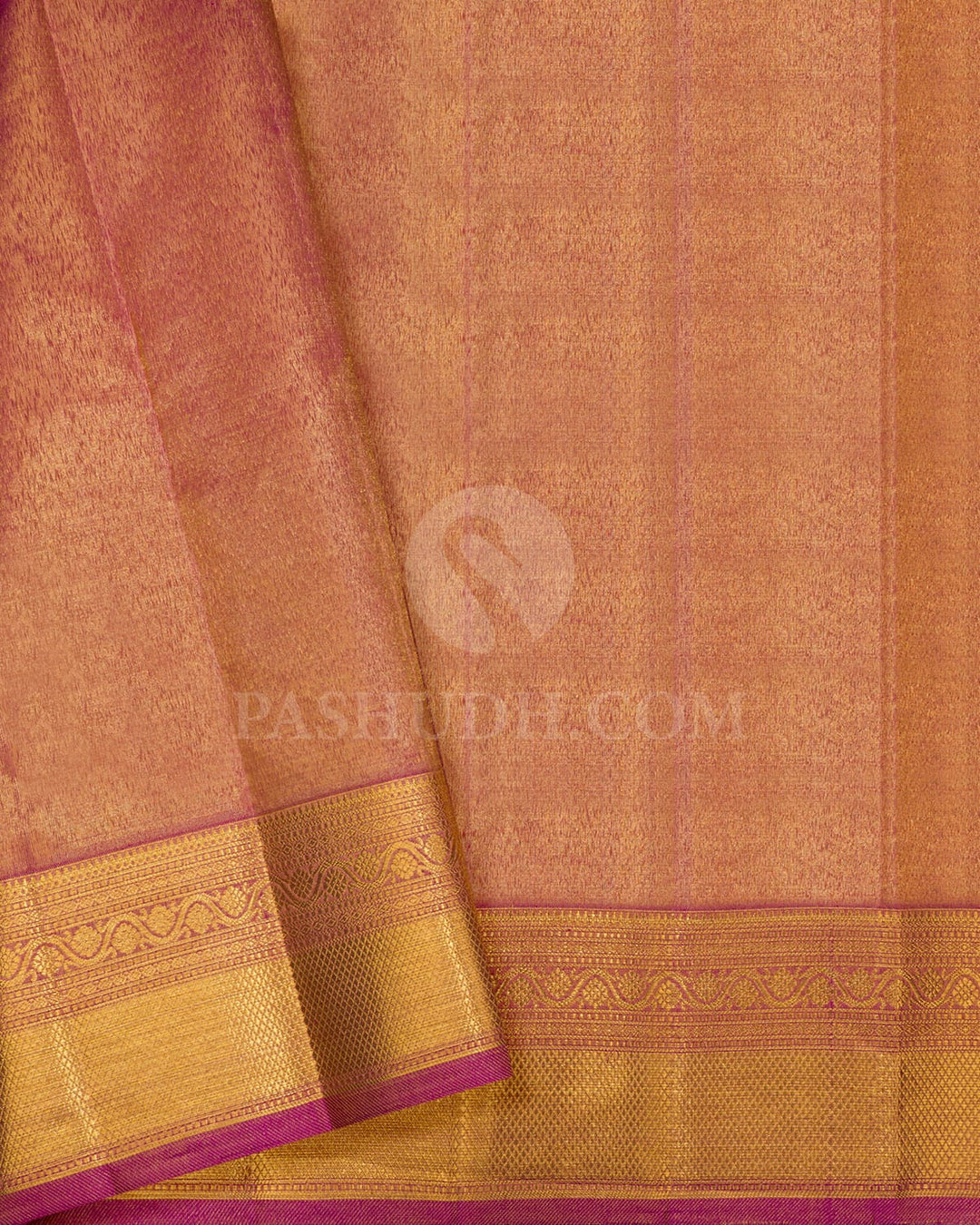 Baby Pink And Rani Pink Kanjivaram Silk Saree-S1364(D)