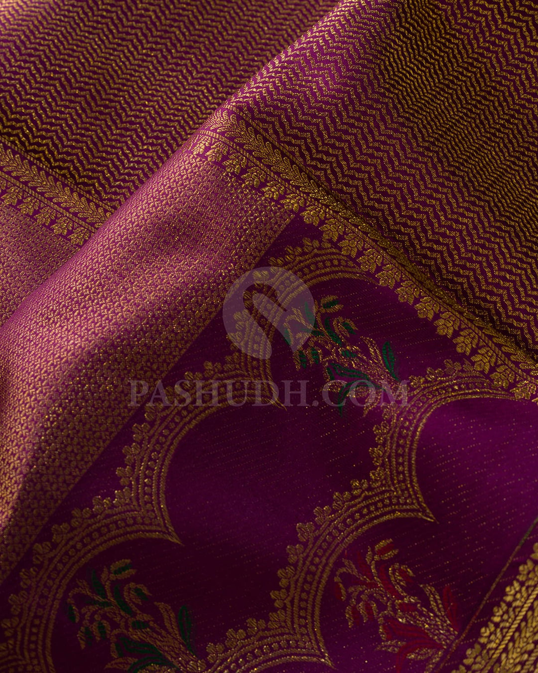 Purple Kanjivaram Silk Saree-D647(C)