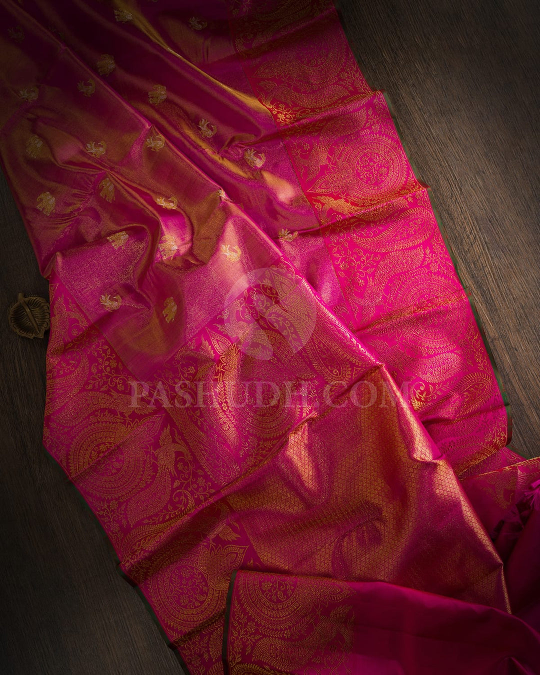 Rani Pink Kanjivaram Silk Saree-S1640(A)