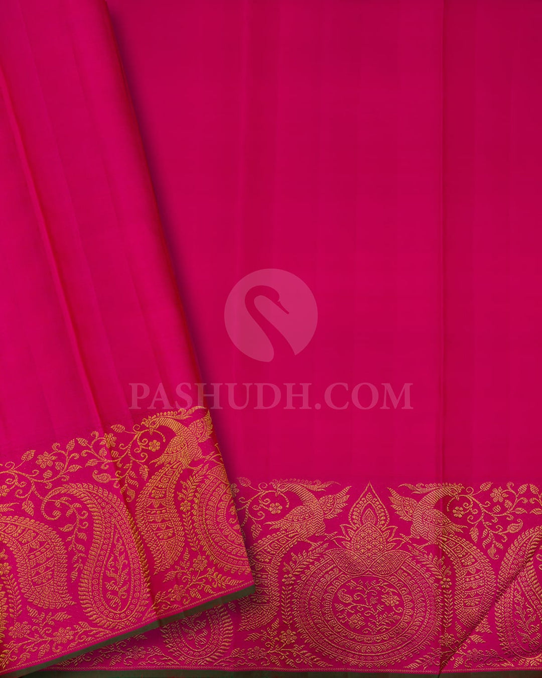 Rani Pink Kanjivaram Silk Saree-S1640(A)