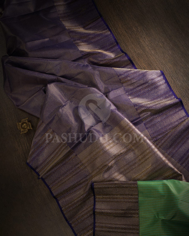 Royal Blue Kanjivaram Silk Saree-S1638(A)
