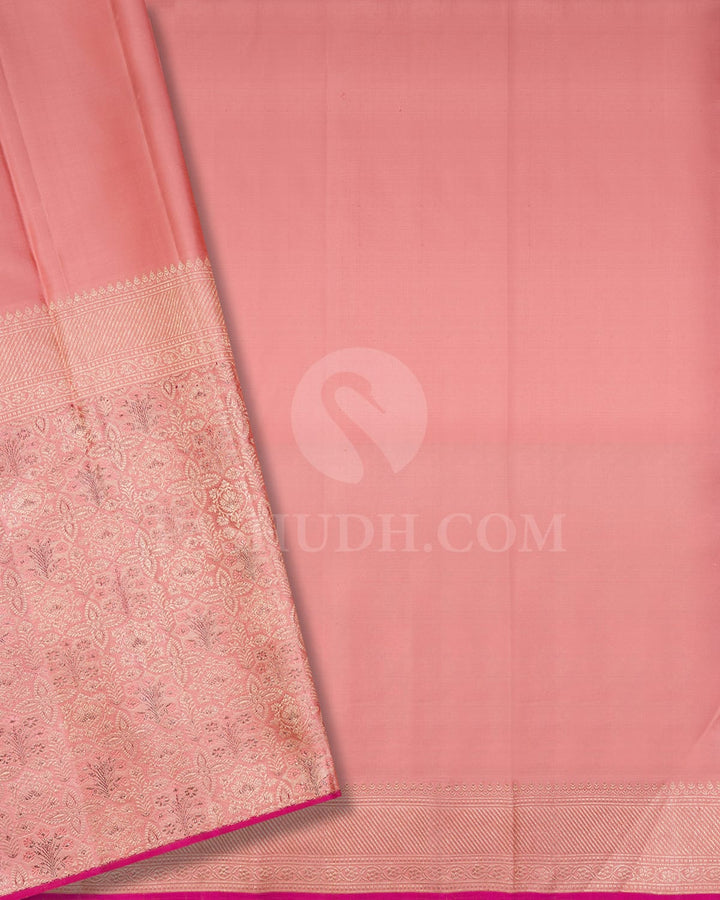 Baby Pink Bridal Kanjivaram Silk Saree-S1191(H)