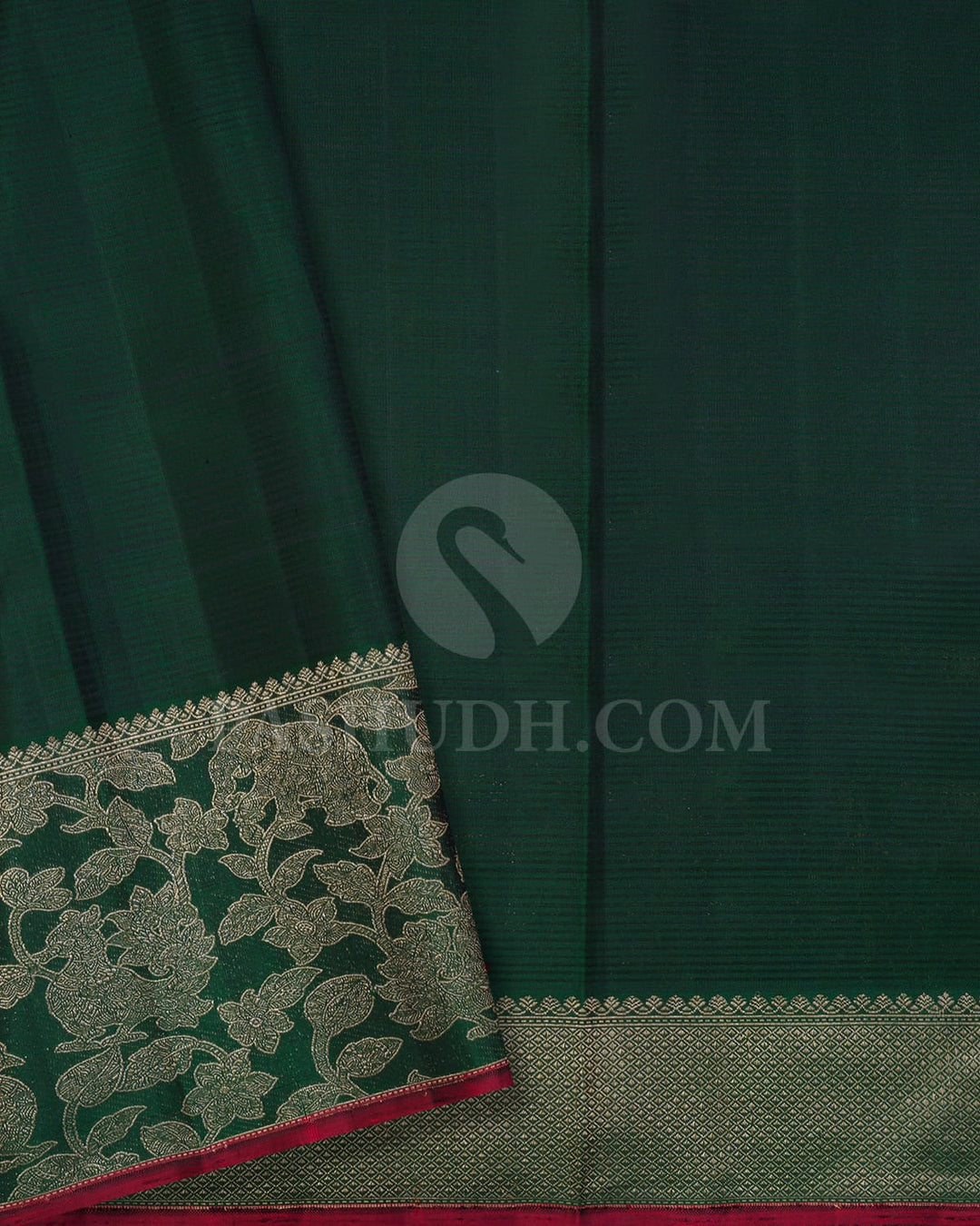 Rexona Green With Dark Green Kanjivaram Silk Saree-S1138(C)
