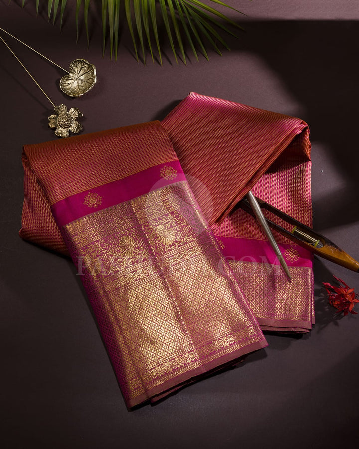 Rani Pink Vairaoosi Kanjivaram Silk Saree-S1533(B)