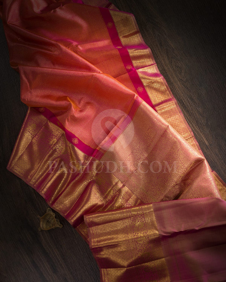 Rani Pink Vairaoosi Kanjivaram Silk Saree-S1533(B)