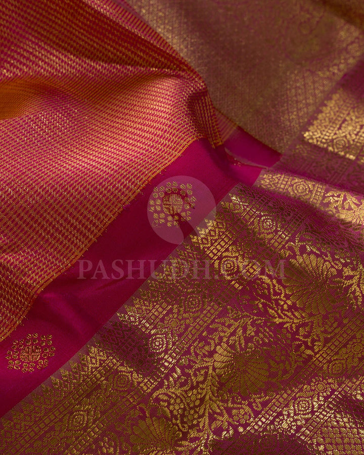 Rani Pink Vairaoosi Kanjivaram Silk Saree-S1533(B)