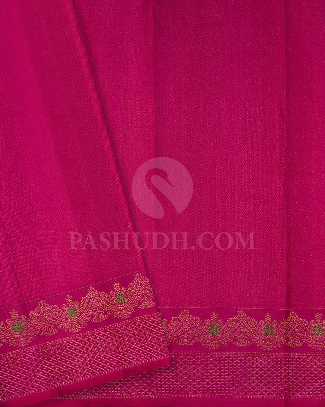 Orange With Peachy Pink Kanjivaram Silk Saree-D669(B)