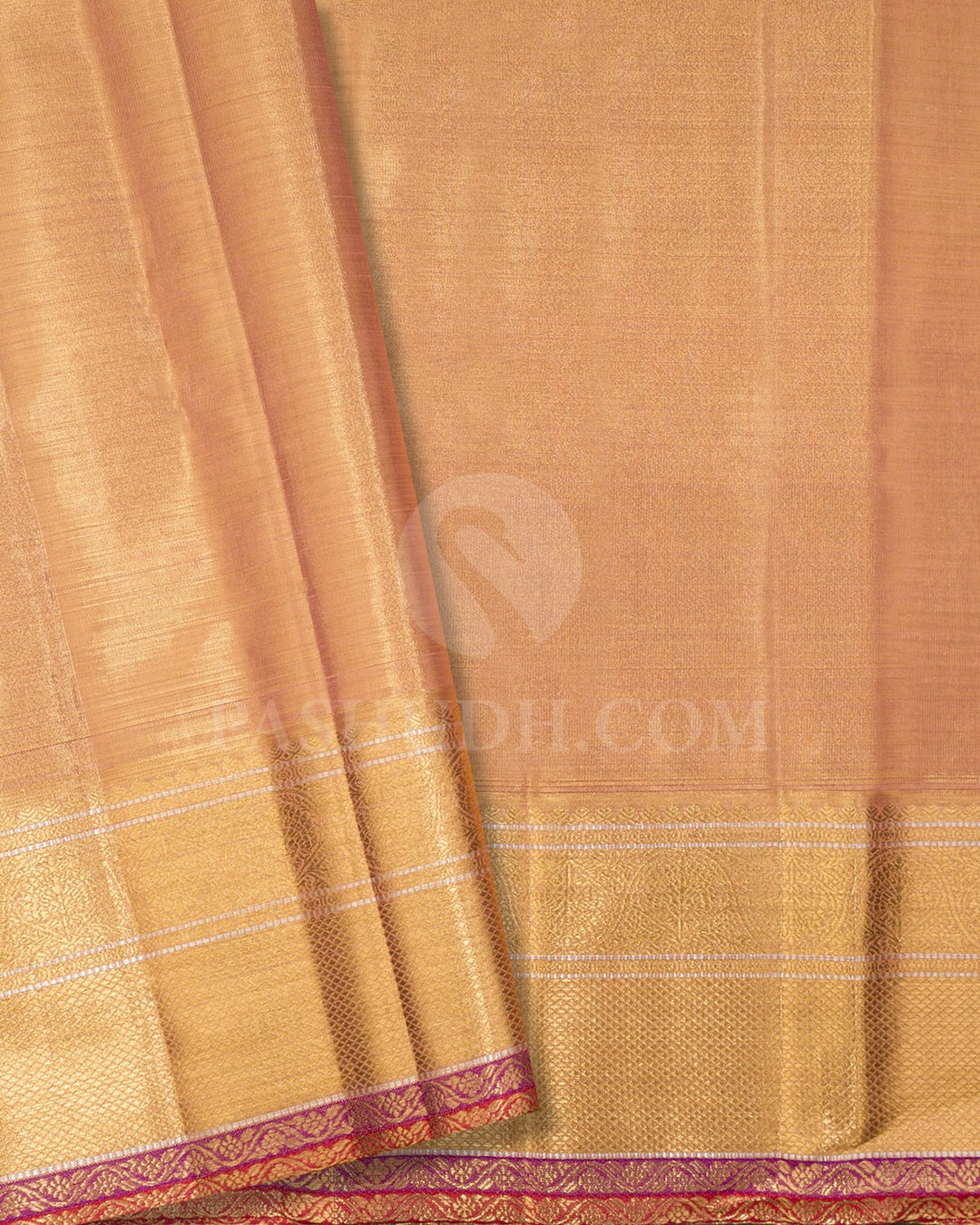 Gold Pure Zari Tissue Kanjivaram Silk Saree-P214(A)