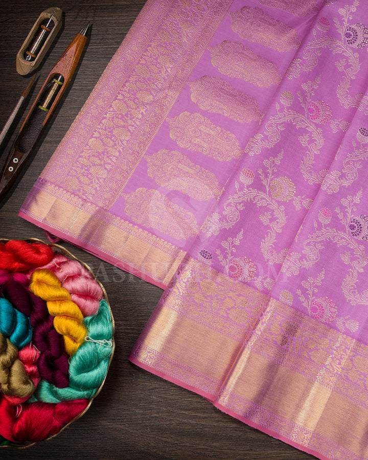 Lavender Kanjivaram Silk Saree-S1650(B)