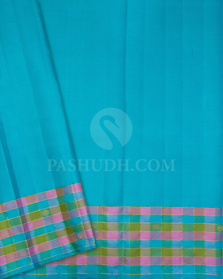 Candy Pink With Multicolor Kanjivaram Silk Saree-S1662(A)