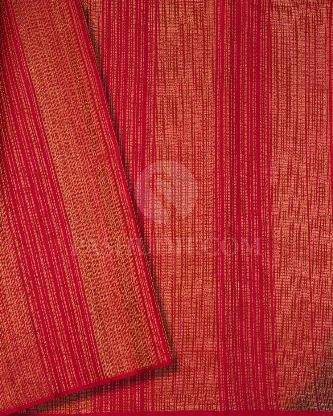 Burgundy With Red Kanjivaram Silk Saree-DJ435(A)