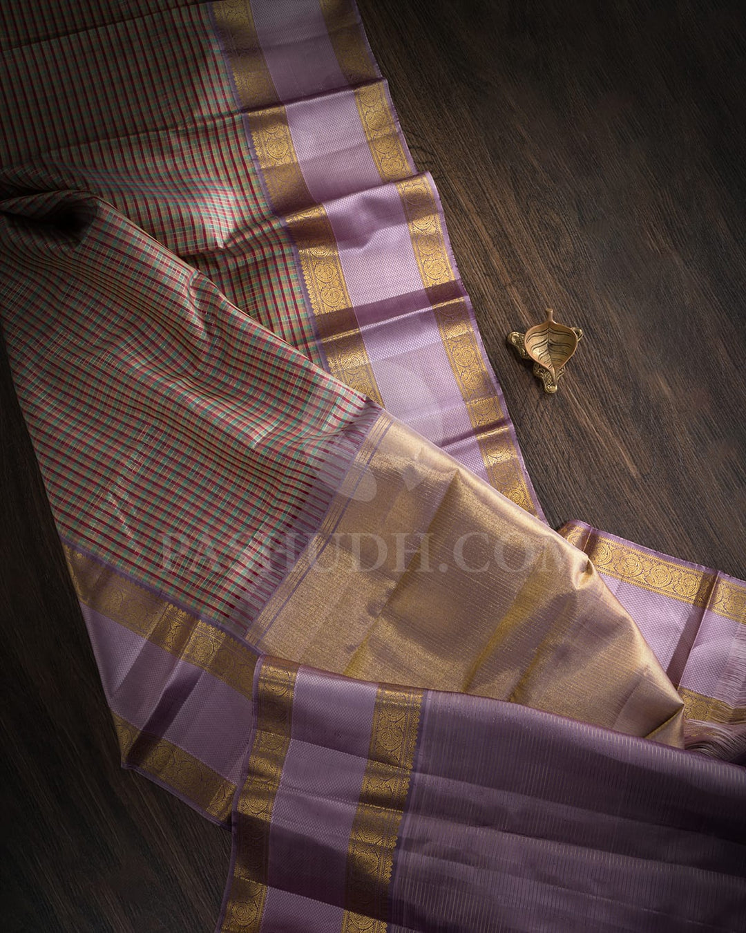 Multihue With Lavender Kanjivaram Silk Saree-S1668(A)