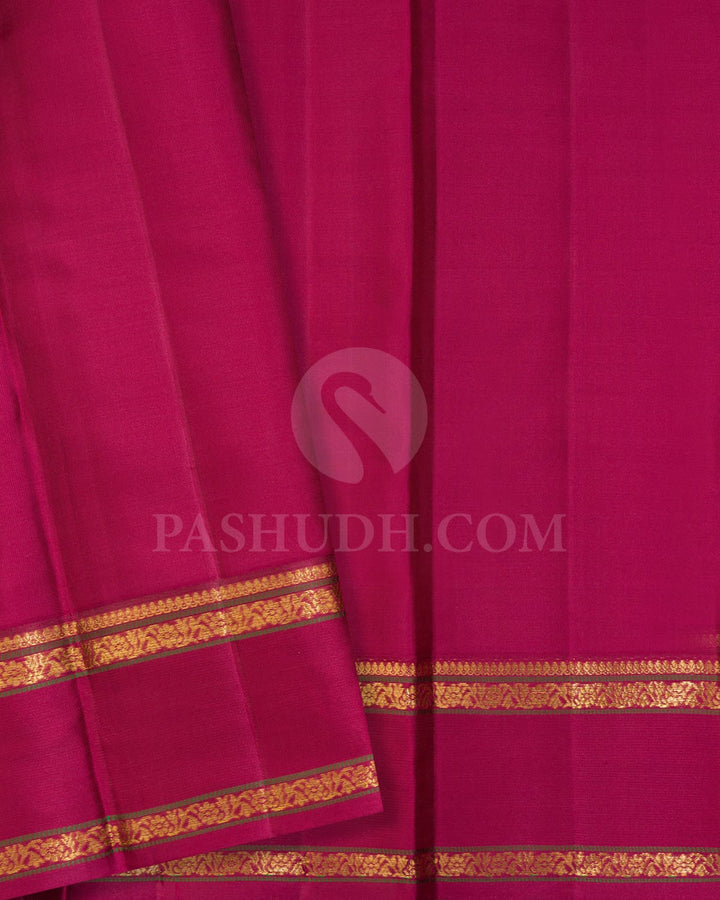 Dual Shaded Pink With Magenta Kanjivaram Silk Saree-DJ426(C)
