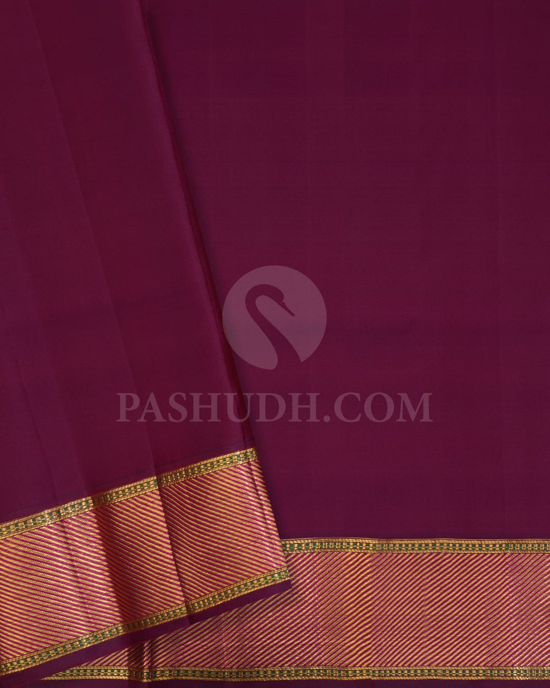 Maroon With Rani Pink Kanjivaram Silk Saree-DJ430(A)