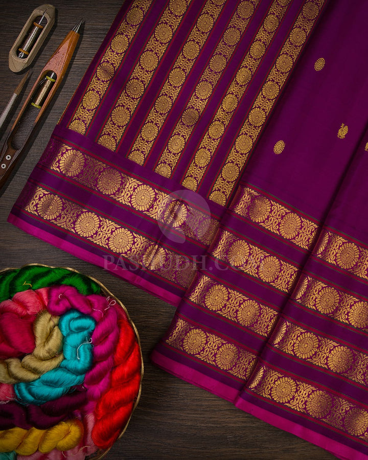 Purple Kanjivaram Silk Saree-S1682(A)