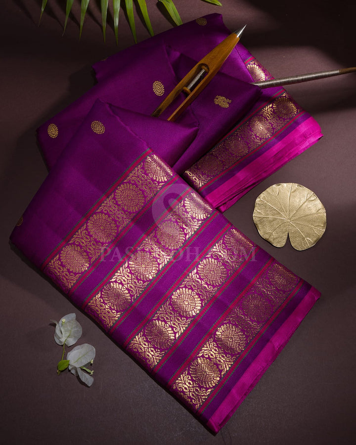 Purple Kanjivaram Silk Saree-S1682(A)