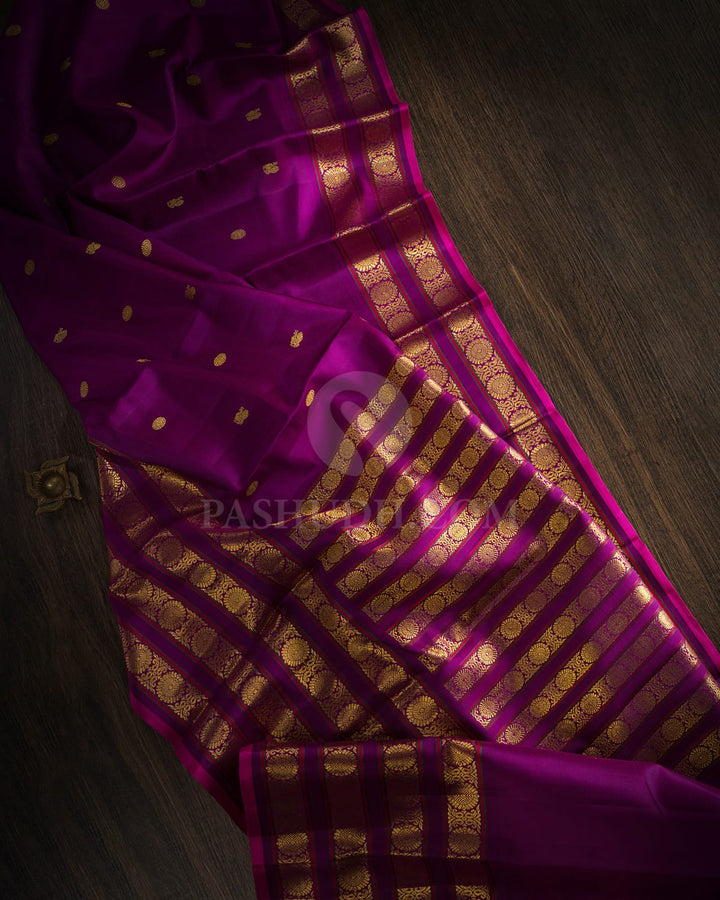 Purple Kanjivaram Silk Saree-S1682(A)