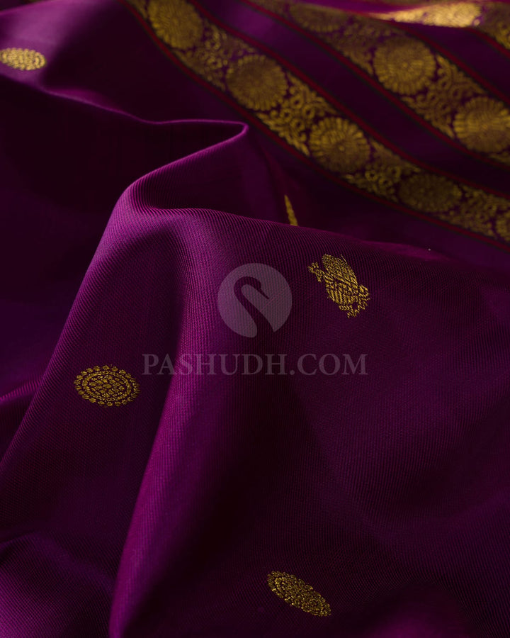 Purple Kanjivaram Silk Saree-S1682(A)