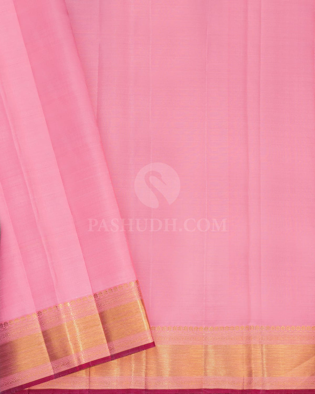 Mild Rose Pink Kanjivaram Silk Saree-S1571(D)