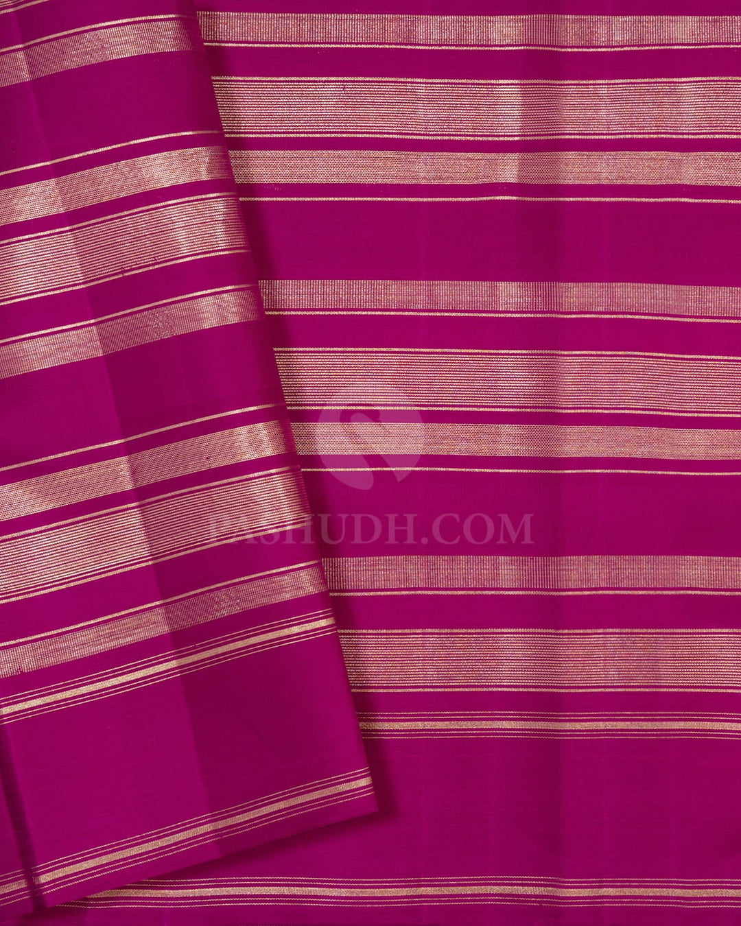 Blue And Green Shade With Magenta Kanjivaram Silk Saree-AK25