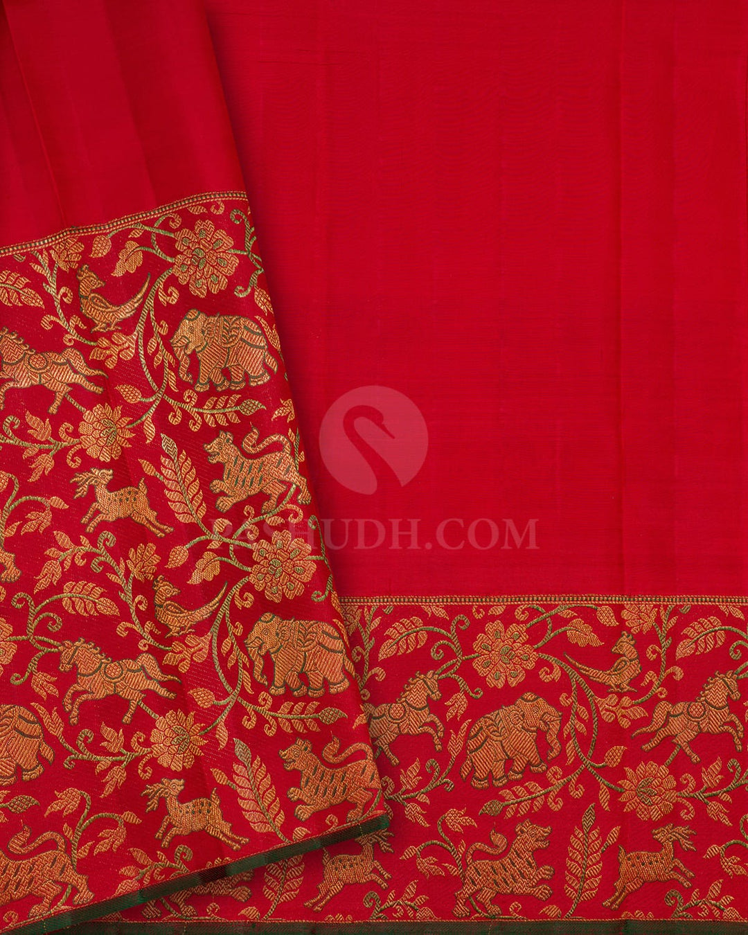Red Bridal Kanjivaram Silk Saree-S1503(H)