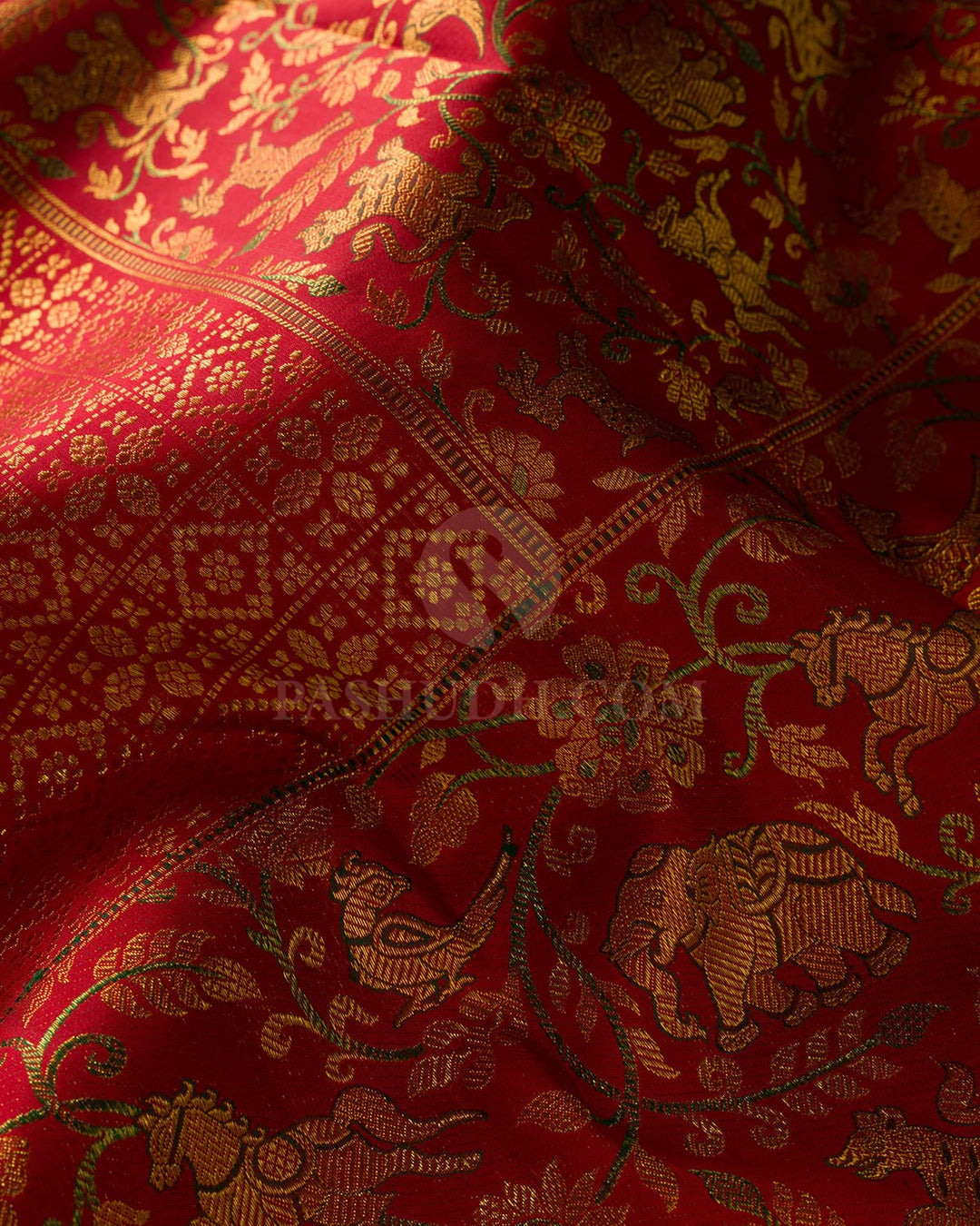 Red Bridal Kanjivaram Silk Saree-S1503(H)