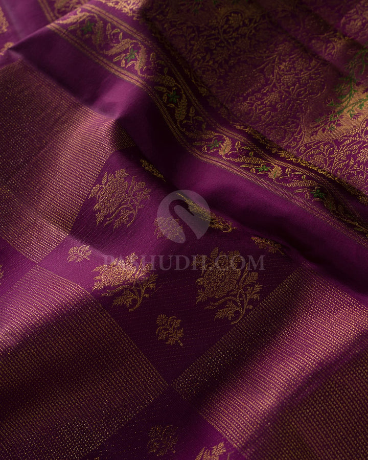 Purple Kanjivaram Silk Saree-DJ440(A)