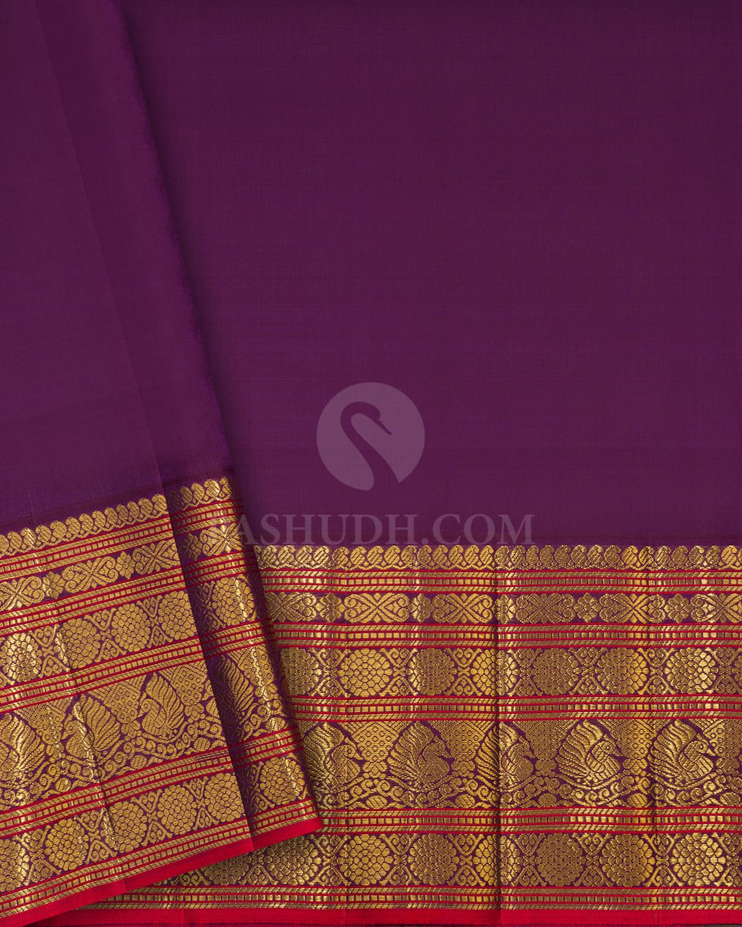 Sky Blue And Purple Kanjivaram Silk Saree-S1518(B)