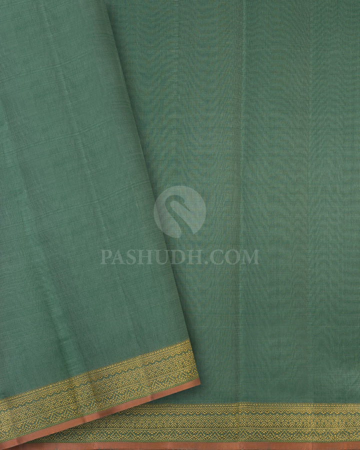 Powder Blue Kanjivaram Silk Saree-S1475(D)