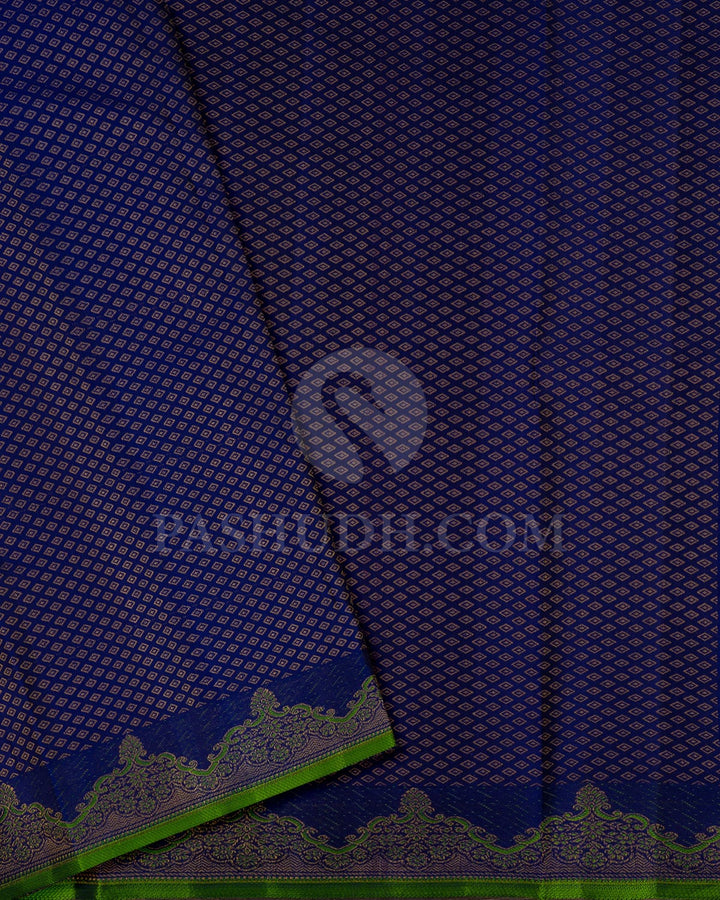 Royal Blue Kanjivaram Silk Saree-DT319(A)