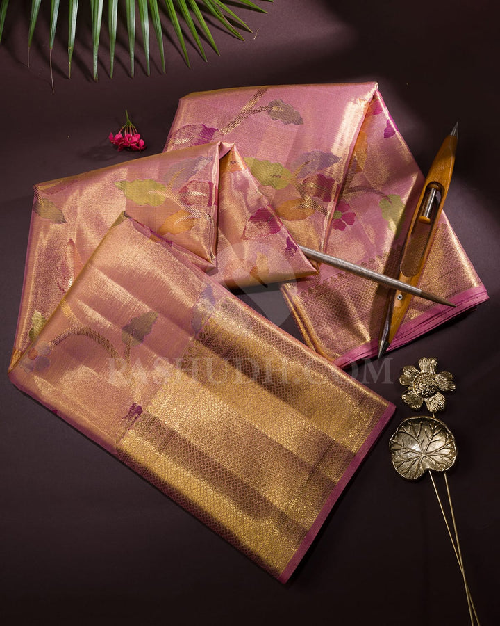 Baby Pink Kanjivaram Silk Saree-S1714(A)