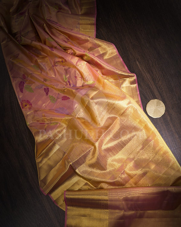 Baby Pink Kanjivaram Silk Saree-S1714(A)
