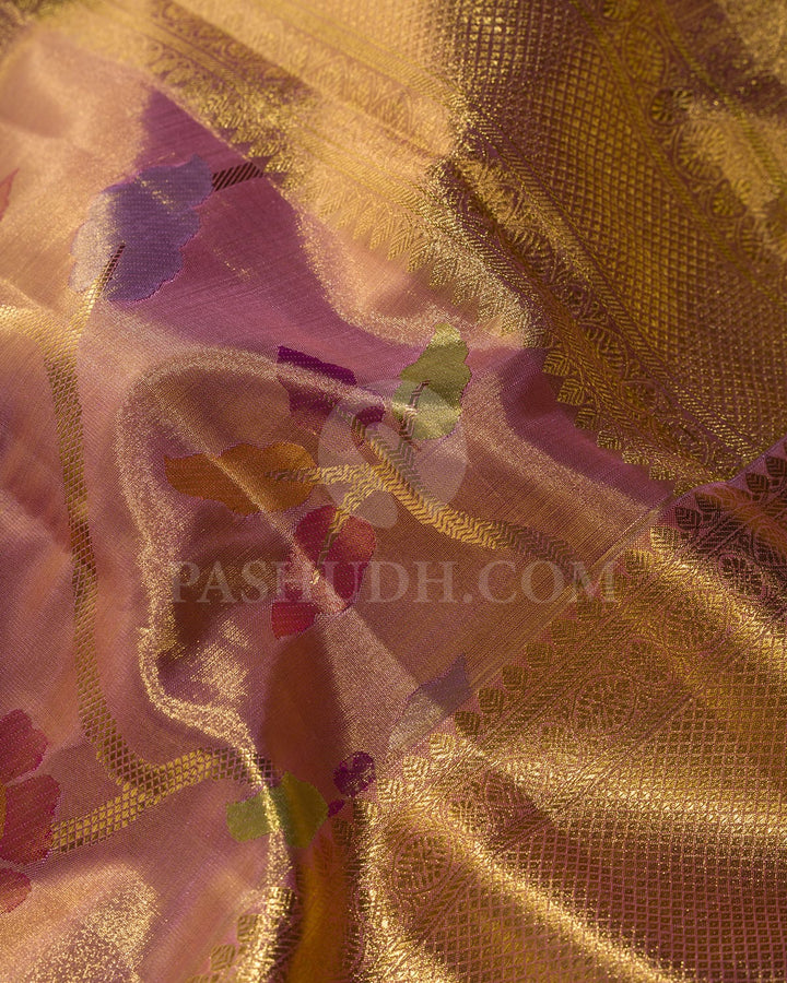 Baby Pink Kanjivaram Silk Saree-S1714(A)