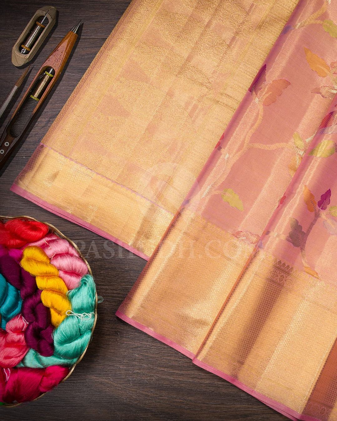 Baby Pink Kanjivaram Silk Saree-S1714(A)