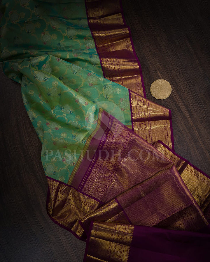 Sea Green Kanjivaram Silk Saree-S1604(C)