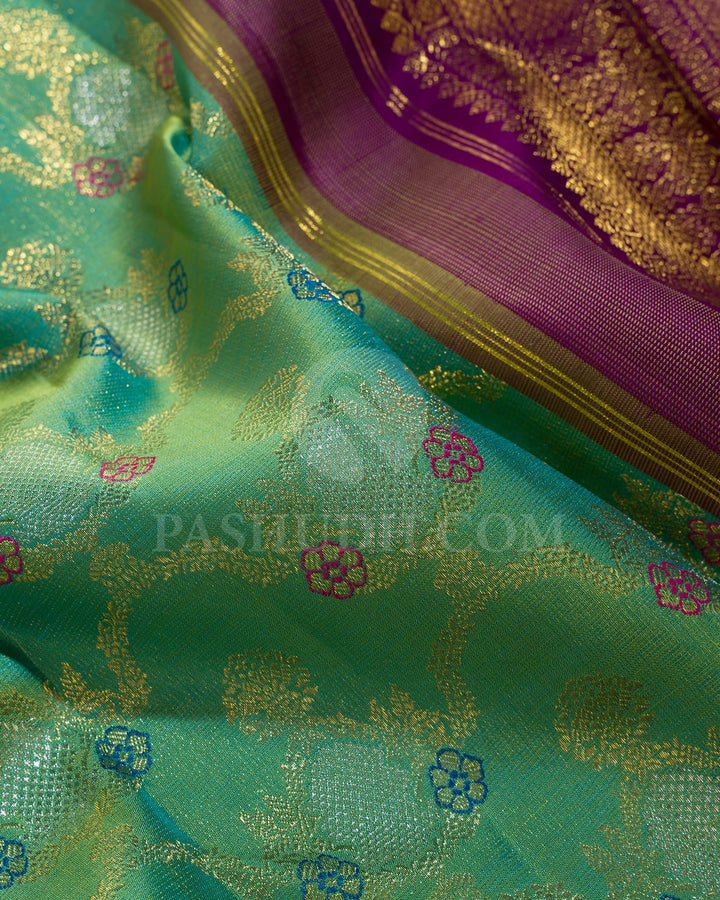 Sea Green Kanjivaram Silk Saree-S1604(C)