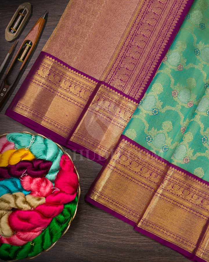 Sea Green Kanjivaram Silk Saree-S1604(C)
