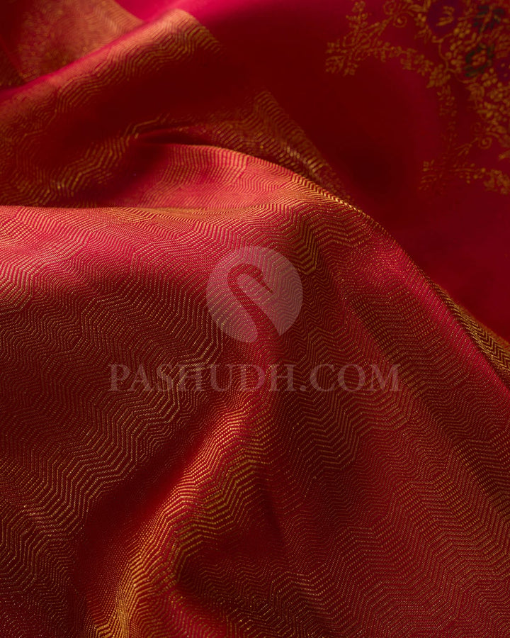 Red Bridal Kanjivaram Silk Saree-DJ433(C)