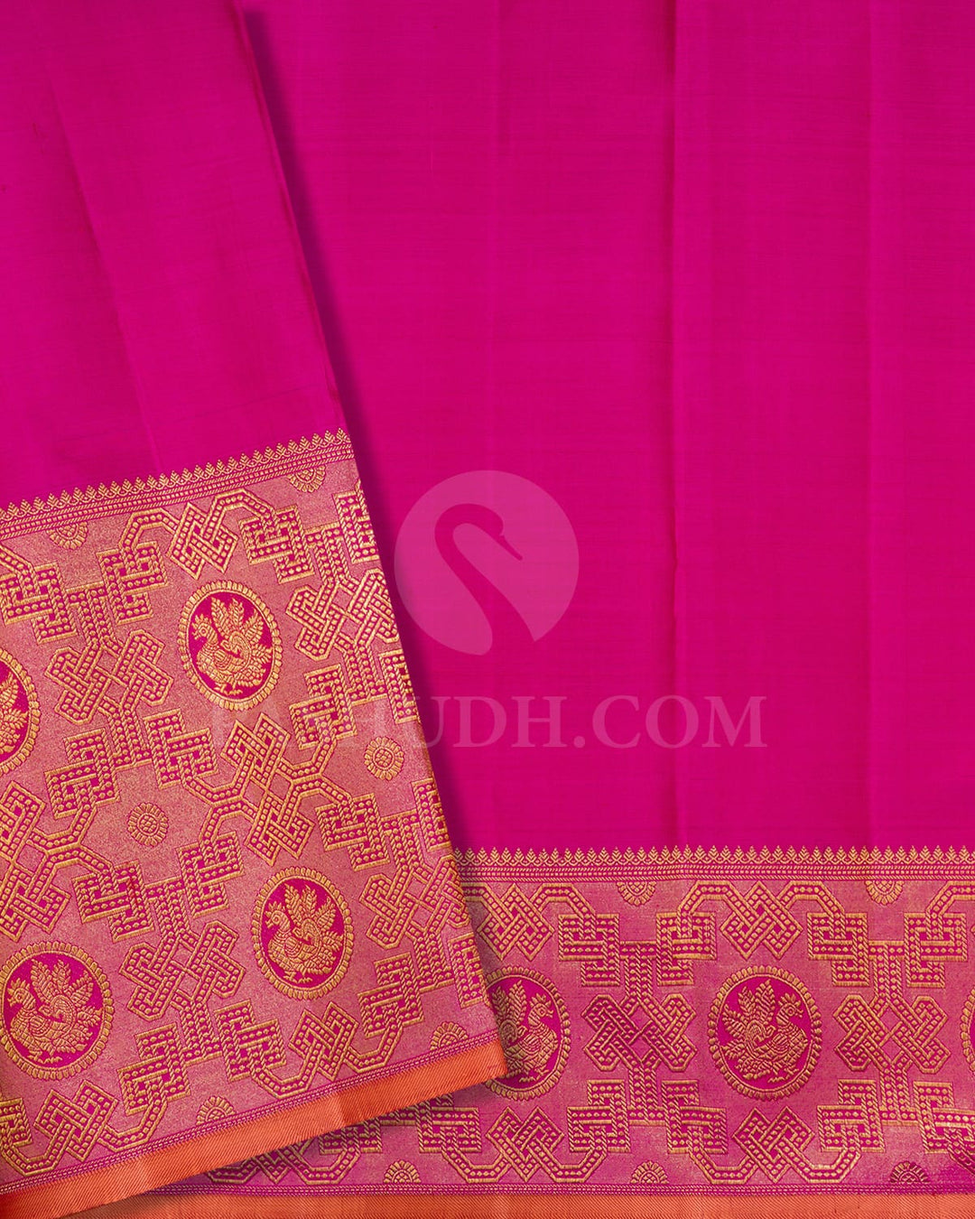 Rani Pink Kanjivaram Silk Saree-S1701(A)