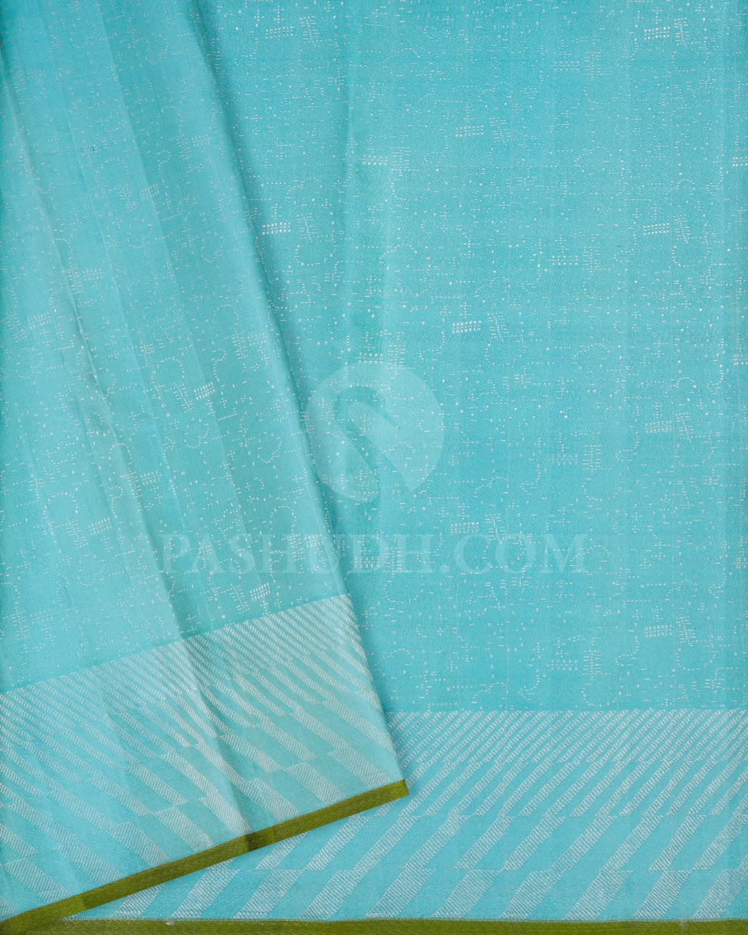 Tuscany Yellow With Sky Blue Kanjivaram Silk Saree-D674(B)