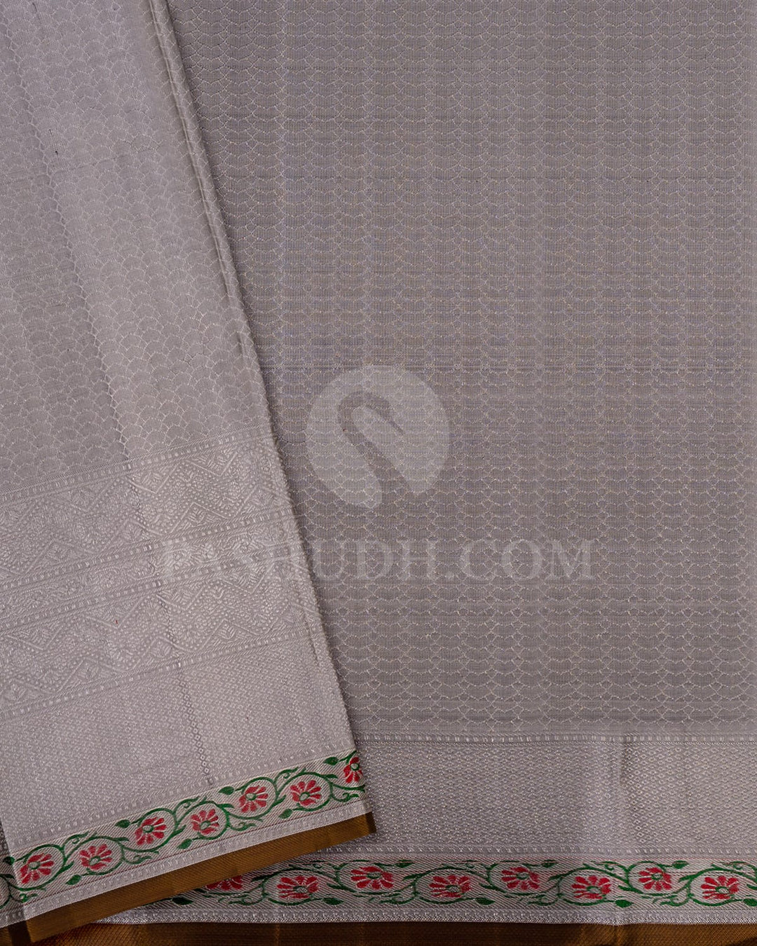 Silver Grey Kanjivaram Silk Saree-DT320(A)