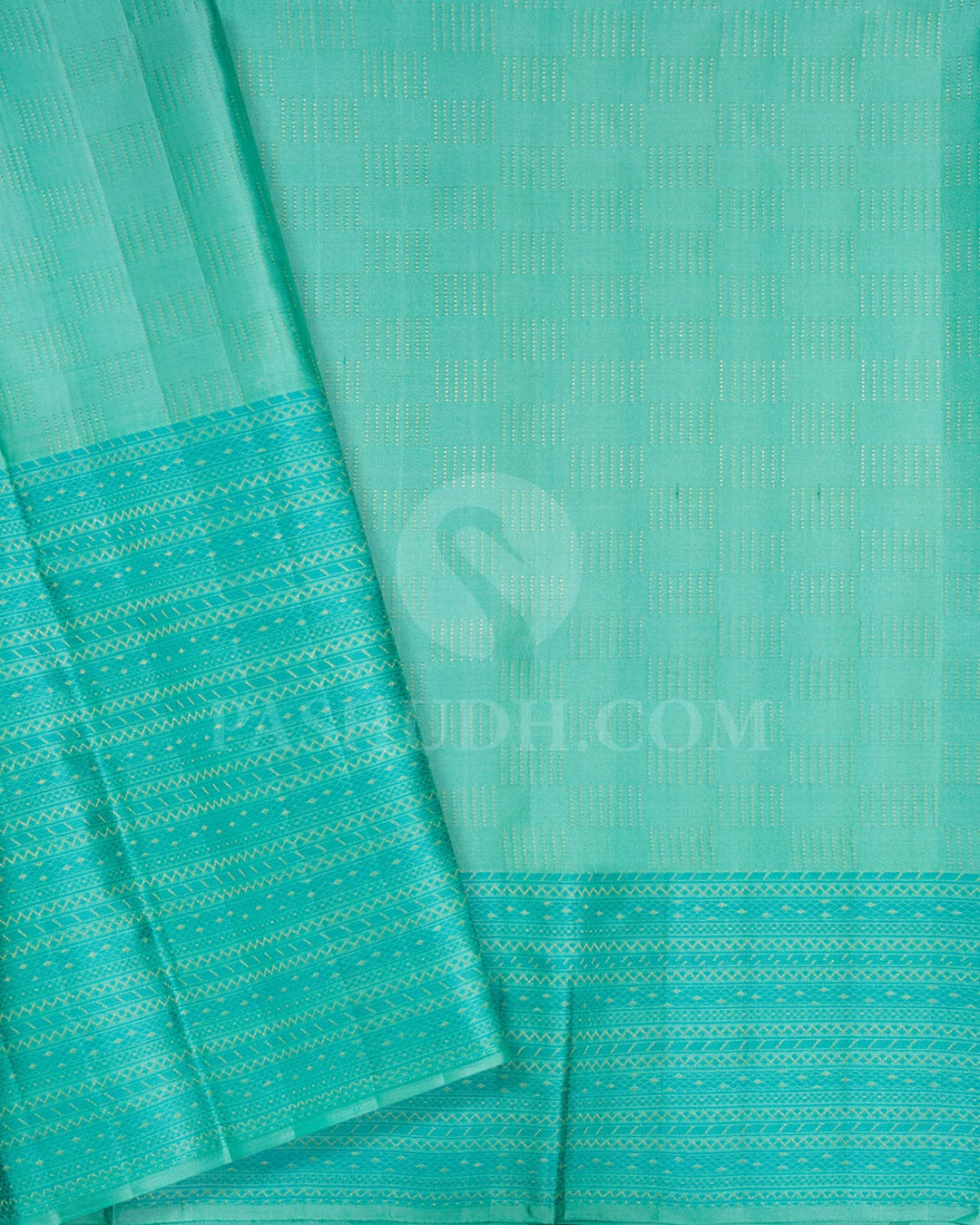 Sky Blue Kanjivaram Silk Saree-D631(E)